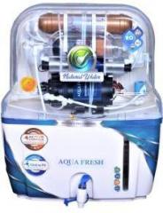 Aqua Fresh COPPER+ALKALINE+RO+UV+TDS 15 Litres WHITE AUTOMATIC ELECTRICAL BOREWELL 1500 TDS BEST HOME WATER PURIFIER 15 Litres 15 L RO + UV Water Purifier