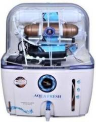 Aqua Fresh DT Swift Aura COPPER MINERAL+ro+uv+tds 15 Litres 15 L RO + UV + UF + TDS Water Purifier White 15 Litres RO + UV + UF + TDS Water Purifier