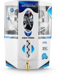 Aqua Fresh Mini Opel 12 Litres RO + UV + CU Guard + Alkaline Enhancer + Mineral Water Purifier with Prefilter