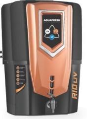 Aqua Fresh RIO UV MUNICIPLE WATER BLACK LED COPPER+UV+UF+MINERAL electric UV 12 Litres UV + UF + Minerals + Copper Water Purifier