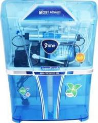 Aqua Fresh Shine Transprent Model purify Mineral ro+uv+uf+tds 12 Litres 12 L RO + UV + UF + TDS Water Purifier