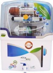 Aqua NYC W COPPER+RO+UV+TDS 15 Litres WHITE AUTOMATIC ELECTRICAL BOREWELL 1500 TDS BEST HOME WATER PURIFIER 15 Litres 12 L RO + UV + UF + TDS Water Purifier