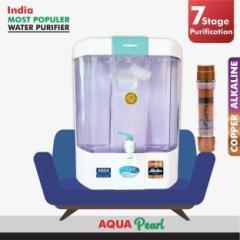Aqua Pearl Copper Alkaline RO + UV + TDS Water Purifier 12 Litres RO + UF + UV + UV_LED + TDS Control Water Purifier