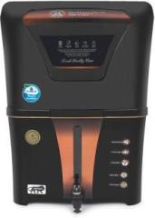 Aquadpure RO Water Purifier with Goodness of Copper Black 12 Litres RO + UV + UF + TDS Water Purifier