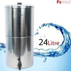 Ferrum ThamesPure 24 Litres Stainless Steel Water Filter 24 Litres Gravity Based Water Purifier