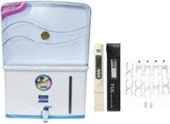 Jx Pert Aquafresh ro/ cabinet/body 12 Litres storage with clamp hand tap and TDS Meter 12 Litres RO + UV + UF Water Purifier