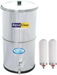 Konvio Non Electric Stainless Steel Gravity filter purifier 17 Litres Gravity Based Water Purifier