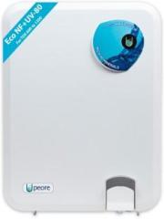 Peore Eco 80 NF+UV Water Purifier White | Powered by Nanofiltration and Tru UV | 5.5 Litres Nano Positive Water Purifier