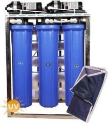 Remino 50 LPH commercial RO + UV water purifier Plant 50 Litres Per Hour Blue Stainless steel Full Automatic with TDS Adjuster 50 Litres RO + UV + UF + TDS Water Purifier